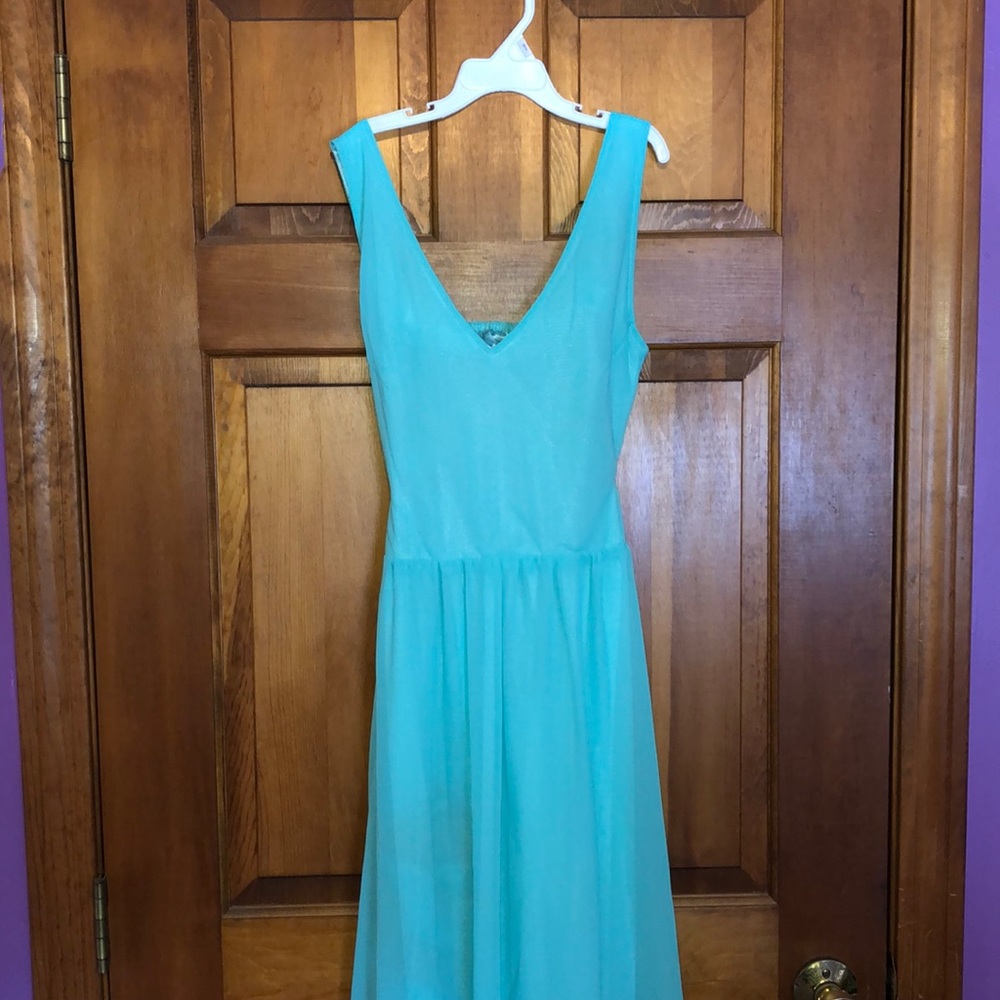 Teal maxi dress